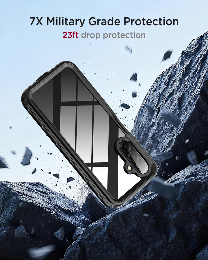 Miimall Wasserdicht Handyhülle Kompatibel mit Samsung Galaxy A17 Hülle 360, [Eingebaute Displayschut