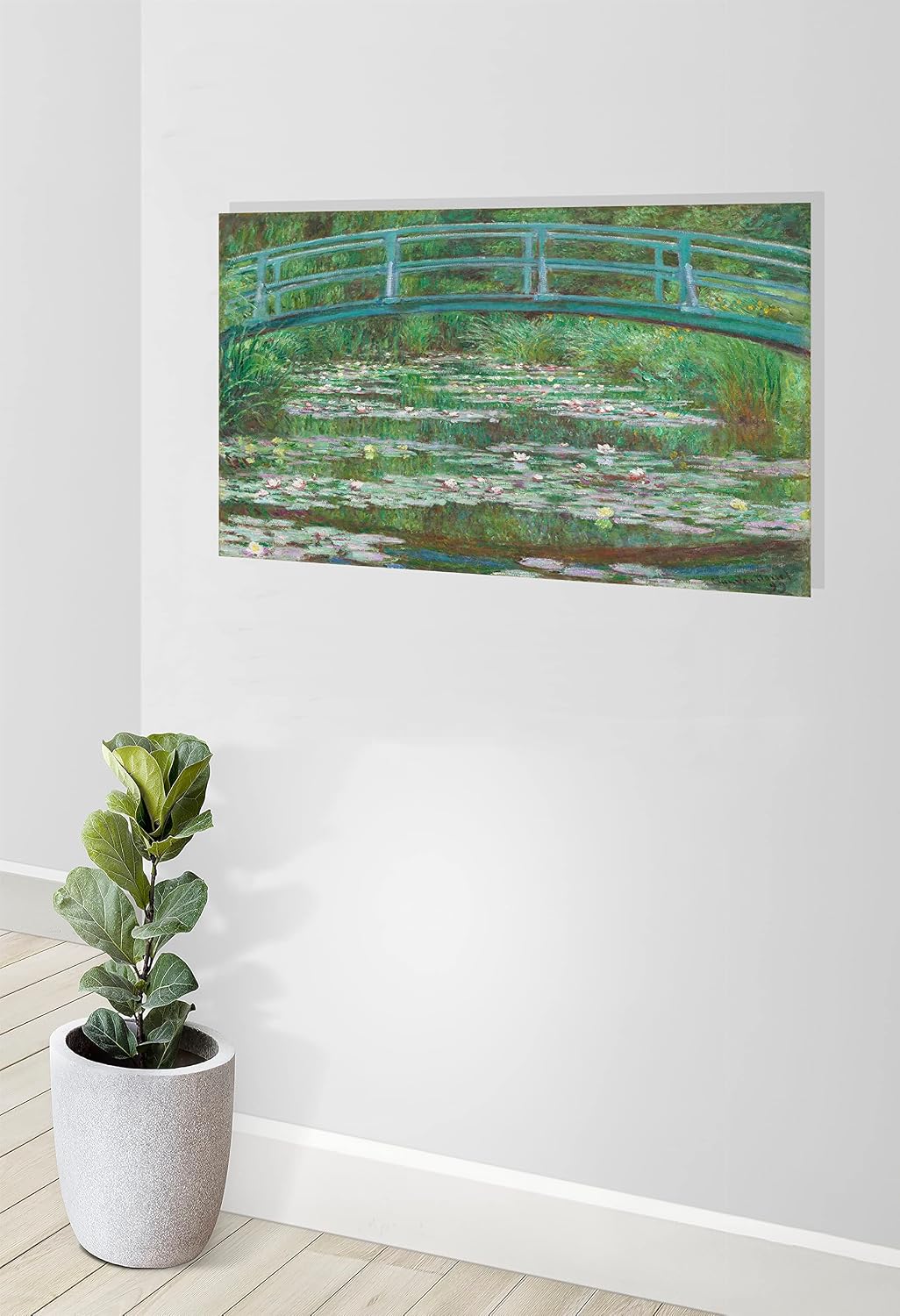 Claude Monet Kunstdruck auf Leinwand, gerahmt, Bürofotos, zum Aufhängen, Wohnzimmer, Wintergarten, P