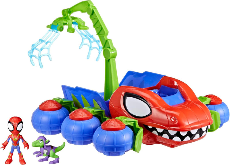Marvel Spidey und Seine Super-Freunde Dino-Krabbler Superhelden-Spielset, mit Spidey- und Dino-Figur