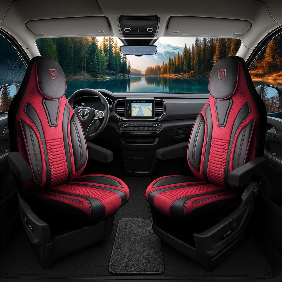 Wohnmobil Sitzbezüge kompatibel mit FIAT Ducato, Citroën Jumper, Peugeot Boxer - Schonbezüge Set aus