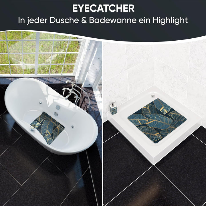Sanilo Badematte 53 x 53 cm, rutschfeste Duschmatte für Dusche und Badewanne, Antirutschmatte maschi