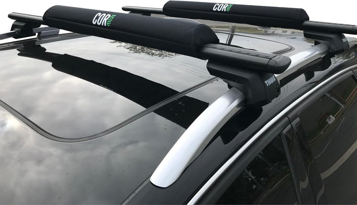 COR Surf Dachgepäckträger für Surfboard Kayak SUP | [Paar] 71cm - für grosse Aero Bars (71 cm) Mediu