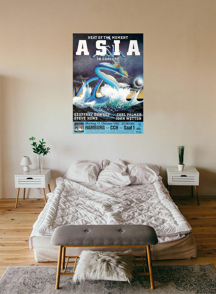 Asia - Only Time Will Tell, Hamburg 1982 » Konzertplakat/Premium Poster | Live Konzert Veranstaltung