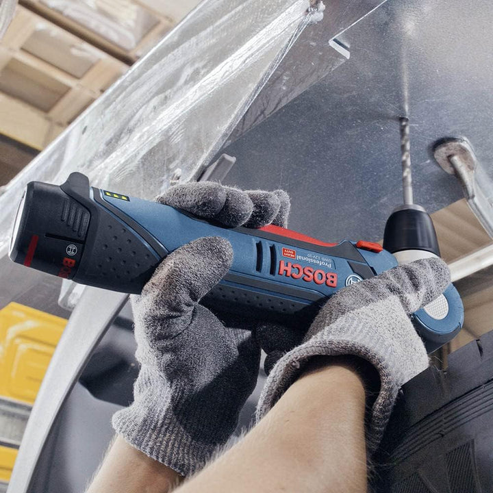 Bosch Professional 12V System Akku Winkelbohrmaschine GWB 12V-10 (inkl. 1/2 L-BOXX-Einlage für Zubeh