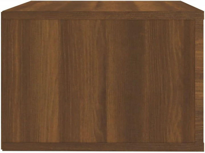 WIFESE Wand-Nachttisch Braun Eichen-Optik 50x36x25 cm Nachtschrank Nachtkästchen Bedside Table Night