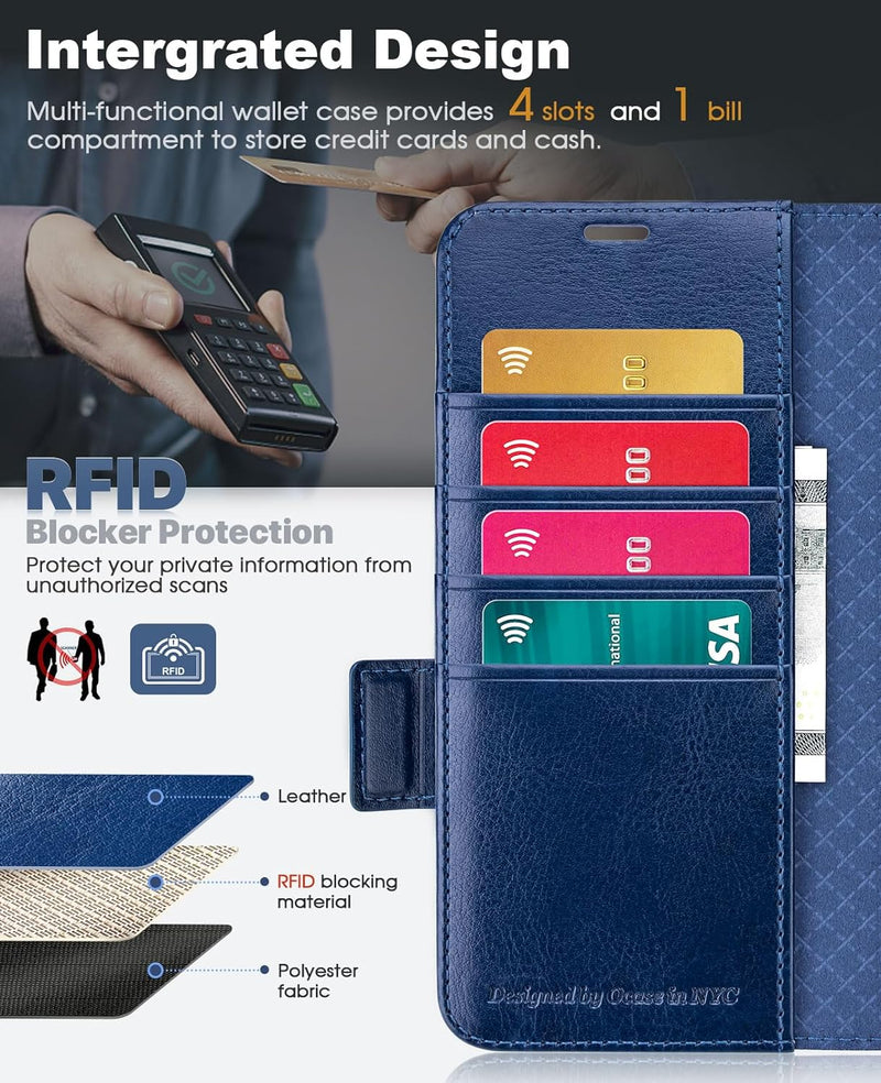 OCASE Aktualisierte Version Hülle Samsung Galaxy Z Fold 5 5G Handyhülle [mit S Pen Halter] [Vorderse