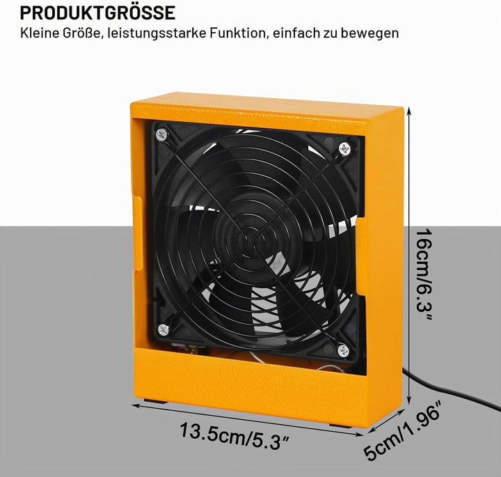 Lötdampfabsauger Rauchabsorber Entferner Rauchverhütungsabsorber 12V DIY Arbeitsventilator für Lötst