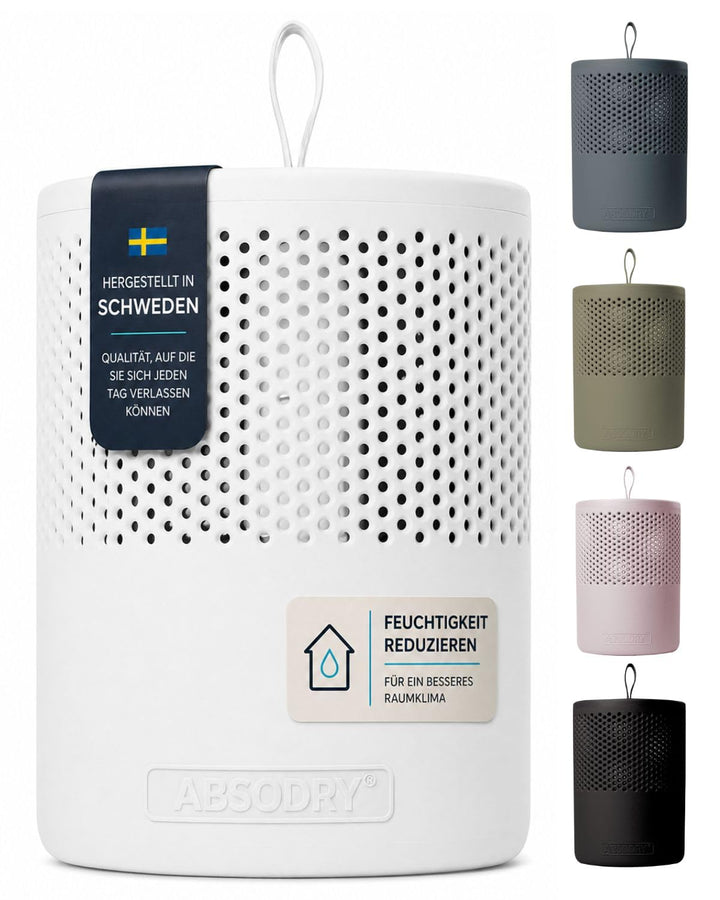 AbsoDry Luftentfeuchter ohne Strom bis 25m² - Inklusive Nachfüllpack - Aus recyceltem Kunststoff - R