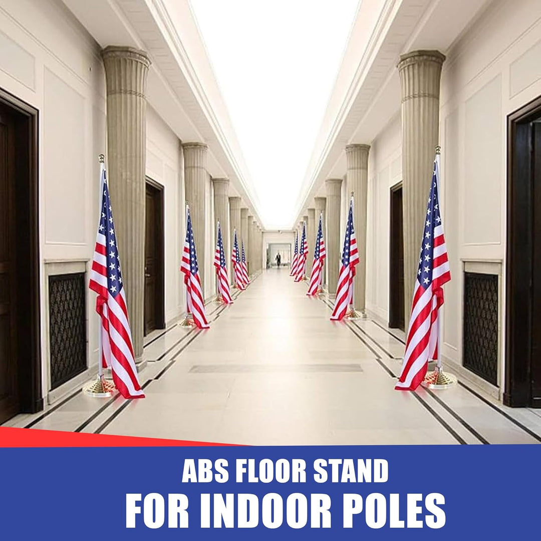 Super Tough Floor Stand Base for Indoor Flagpole – Metallic Gold