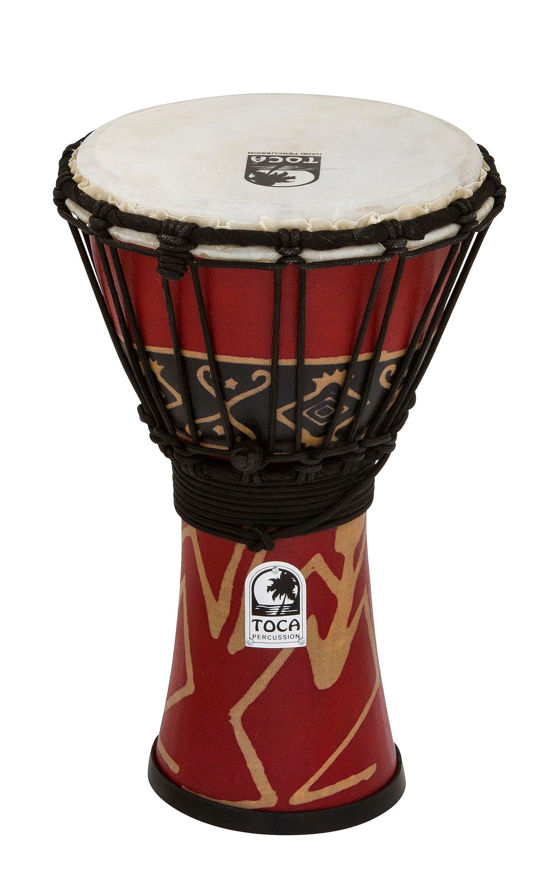 TOCA TO803175 Djembe Freestyle 7'' Bali Red SFDJ-7RP 7", Höhe 12" (30,5 cm) Freestyle Rope Tuned Bal