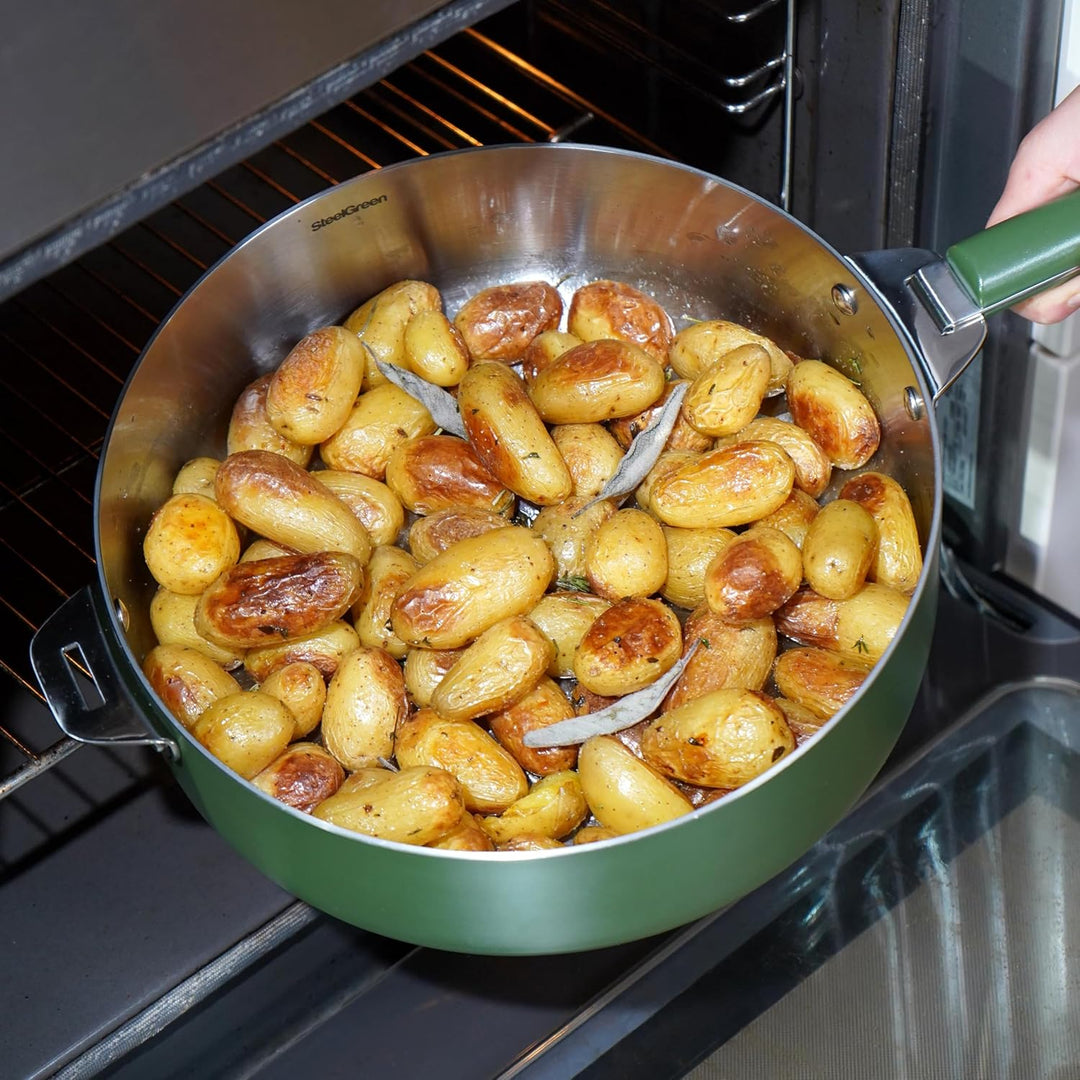 COOKUT La Merveilleuse Schmorpfanne, Edelstahl, 28 cm