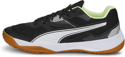 PUMA Unisex Solarflash Ii Indoor Court Shoe 36 EU Puma Black Puma White Fizzy Light Gum, 36 EU Puma