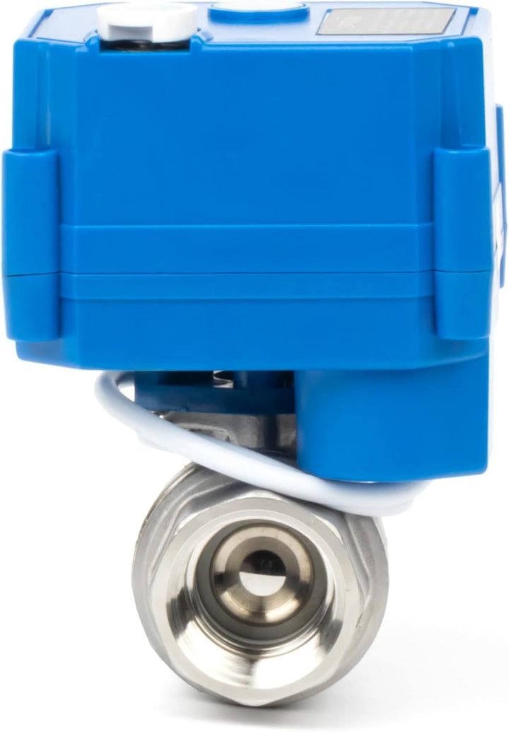 U.S. Solid Motorkugelhahn mit Manueller Funktion - 3/4" Edelstahl, voller Durchgang, 85-265V AC, 2-D