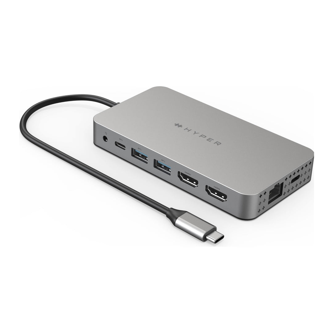 Hyper Drive Dual HDMI 10-in1 Travel Dock für MacBook