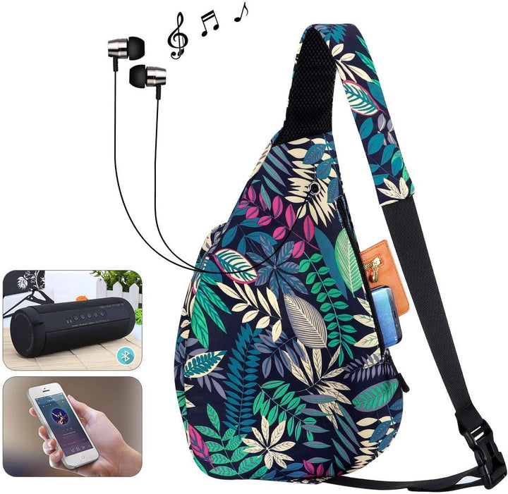 HAWEE Reise Brusttasche Sling Umhangetasche Rucksack Crossbody Schultertasche Daypack Casual für Män