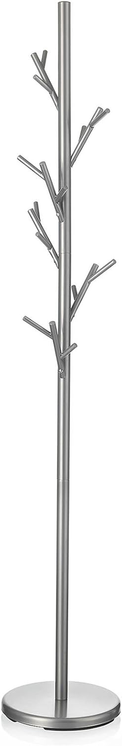 IDIMEX Kleiderständer Garderobenständer Kleiderstange Garderobe ZENO Metall grau lackiert, Grau