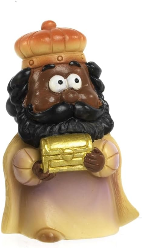 Paben Religiosi Krippen-Set, lustig, 7 Figuren, 4,3 cm, Harz