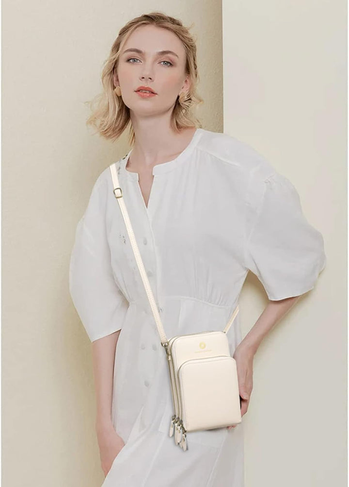 SENDEFN Handytasche zum Umhängen - Handy Umhängetasche Damen Handytasche Leder Handytasche mit Geldb