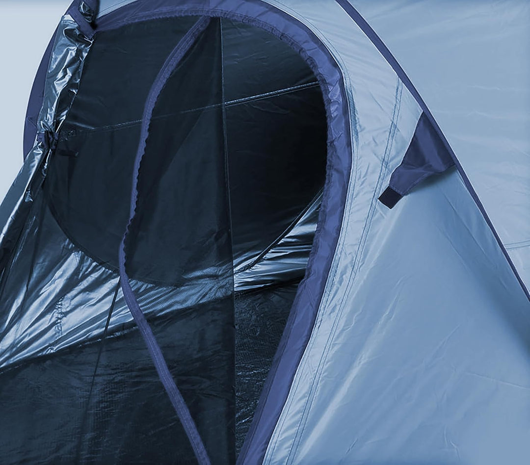 Pop Up Wurfzelt für 2-3 Personen in blau, grün oder Silber - Trekking und Camping Sofortzelt - Autom