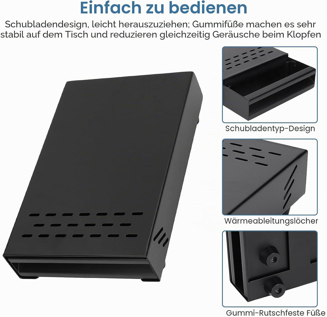 Kaffee-Abklopfbehälter aus Edelstahl, Sudschublade für Espresso Siebträgermaschine, Kaffee-Knockbox-