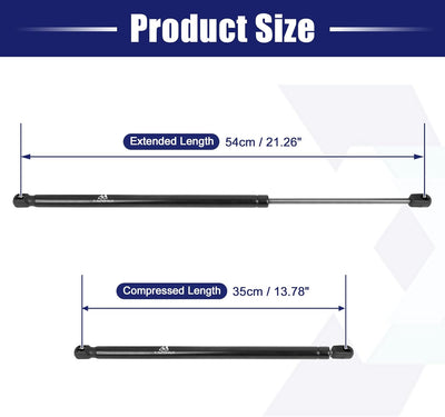 X AUTOHAUX SG201022C 2 Stücke Motorhauben Gasfeder Gasdruckdämpfer Gasdruckfeder Kompressionsfeder K