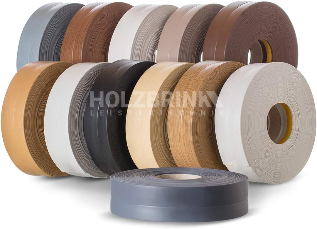 HOLZBRINK Weichsockelleiste selbstklebend WEISS Knickleiste, 32x23mm, 20 Meter 20m Weiss, 20m Weiss