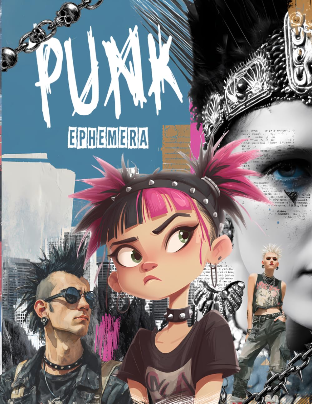 Punk Ephemera Book: High Quality Images Of Peoples, For Paper Crafts, Mixed Media, Collage Art, and