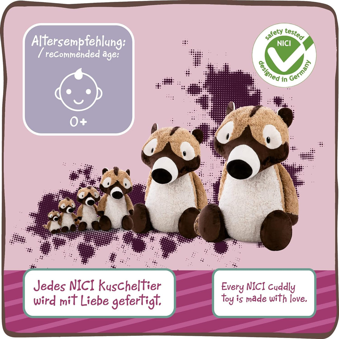 NICI 47973 Kuscheltier Coaty 70cm – Nachhaltiger Plüschtier Mädchen, Jungen & Babys – Flauschiger St
