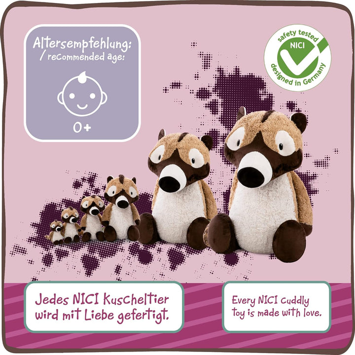 NICI 47973 Kuscheltier Coaty 70cm – Nachhaltiger Plüschtier Mädchen, Jungen & Babys – Flauschiger St