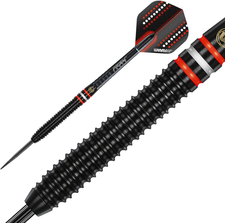WINMAU Pro-Line Profi Wolfram Steeltip Dartpfeile Set mit Flights und Schäfte 26g Steeltip, 26g Stee