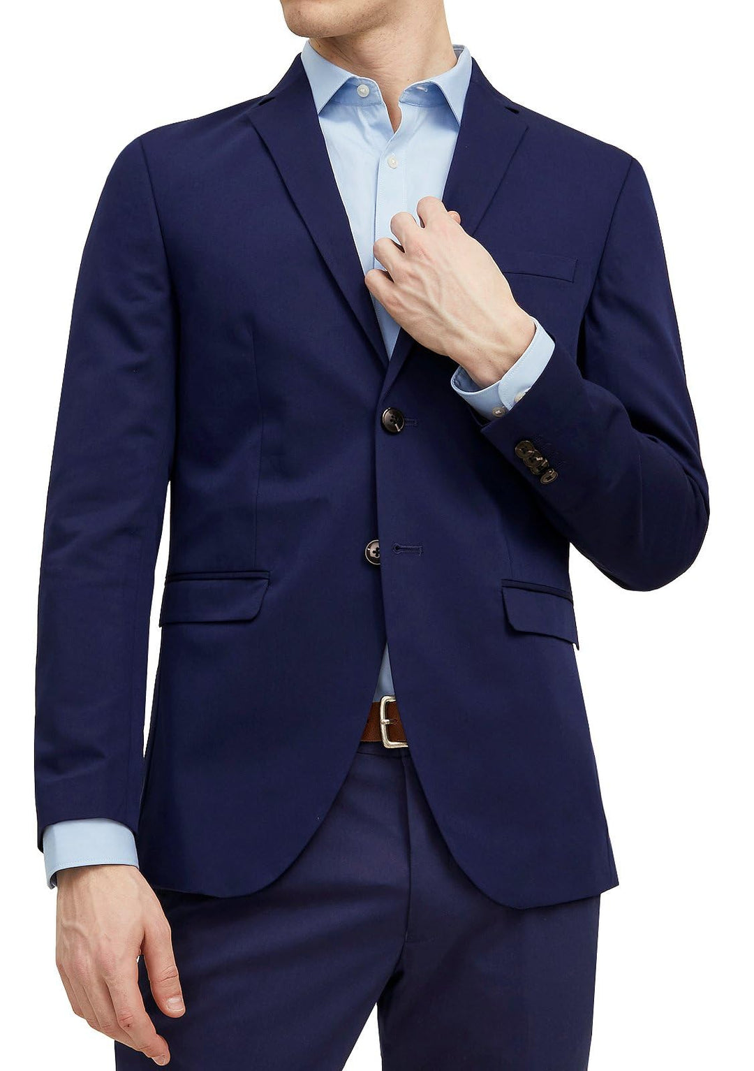 JACK & JONES Male Einreihiger Blazer JPRFRANCO Super Slim Fit Blazer 46 Medieval Blue, 46 Medieval B