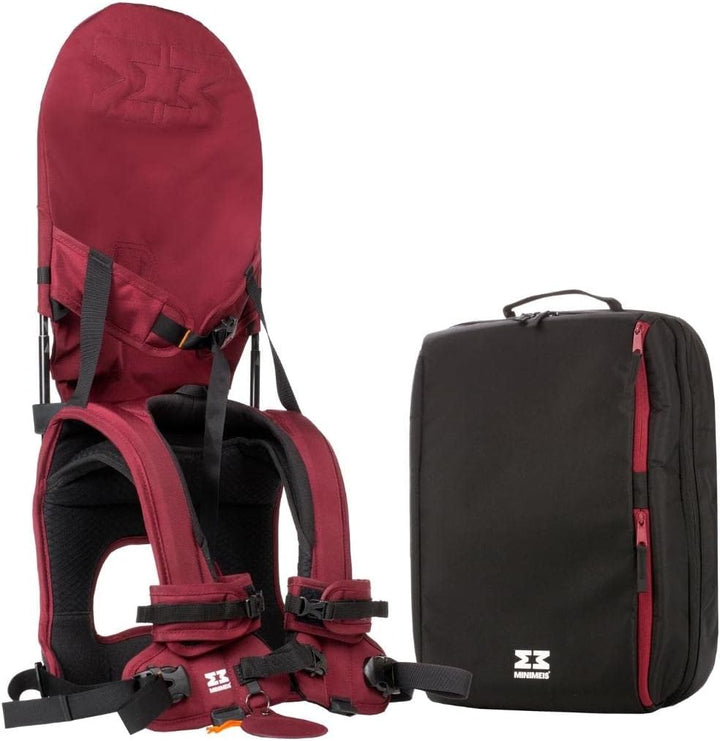 MiniMeis Backpack - der Rucksack passend zur G4 Kinder Schultertrage 28 Liter Weinrot, 28 Liter Wein