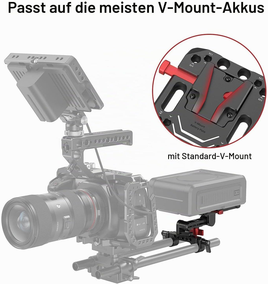 SMALLRIG V Mount Batterieplatte Baterry Plate mit verstellbarem Arm - 2991