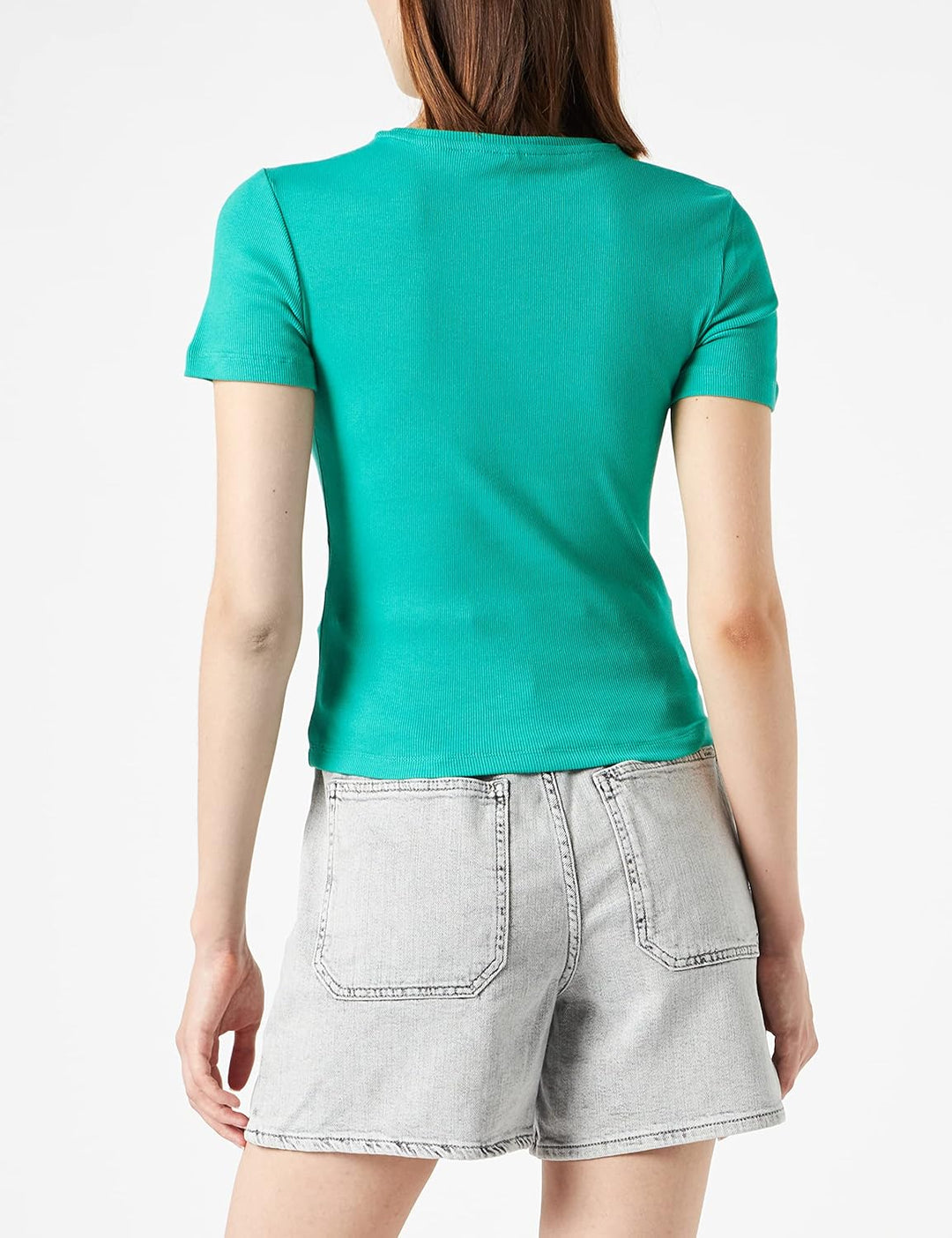 ONLY Damen T-Shirt M Chicory Coffee/Pack:simple Green, M Chicory Coffee/Pack:simple Green
