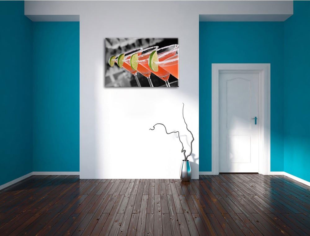 leckere Singapur Sling Cocktails schwarz/weiss Format: 100x70 auf Leinwand, XXL riesige Bilder ferti