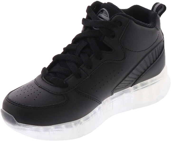 Skechers Jungen 400620l Schwarz Sneaker, Schwarzer Synthetischer Goldrand