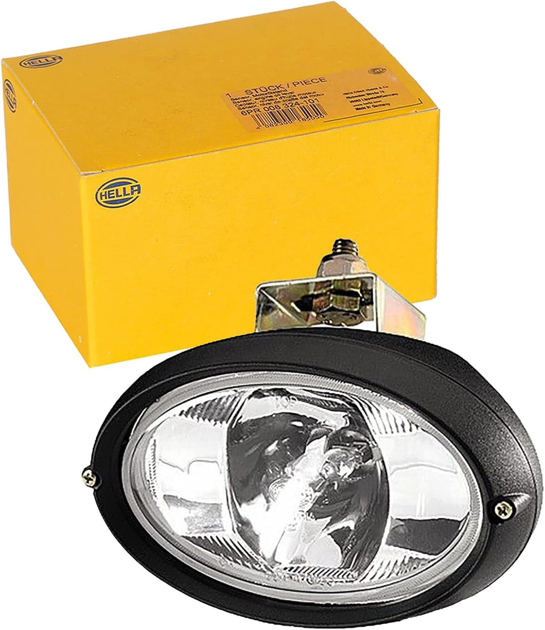 HELLA - Halogen-Arbeitsscheinwerfer - Oval 100 - 24V - Anbau/geschraubt - hängend/schwenkbarer Monta