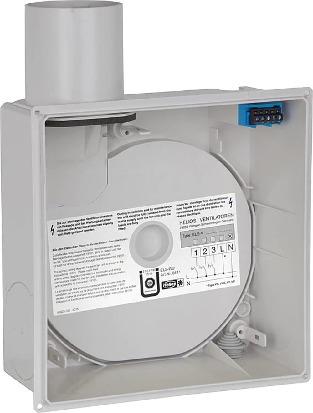 Helios ELS-GU Unterputzgehäuse, Mehrfarbig, One Size