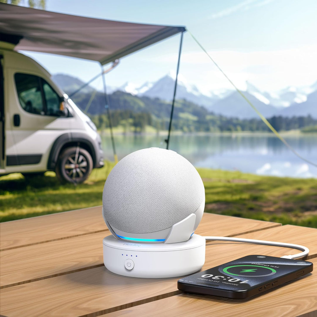 PlusAcc Dot 4.&5. Gen - Tragbare Batterie Base Ständer Zubehör (Nur Akku) (White), White