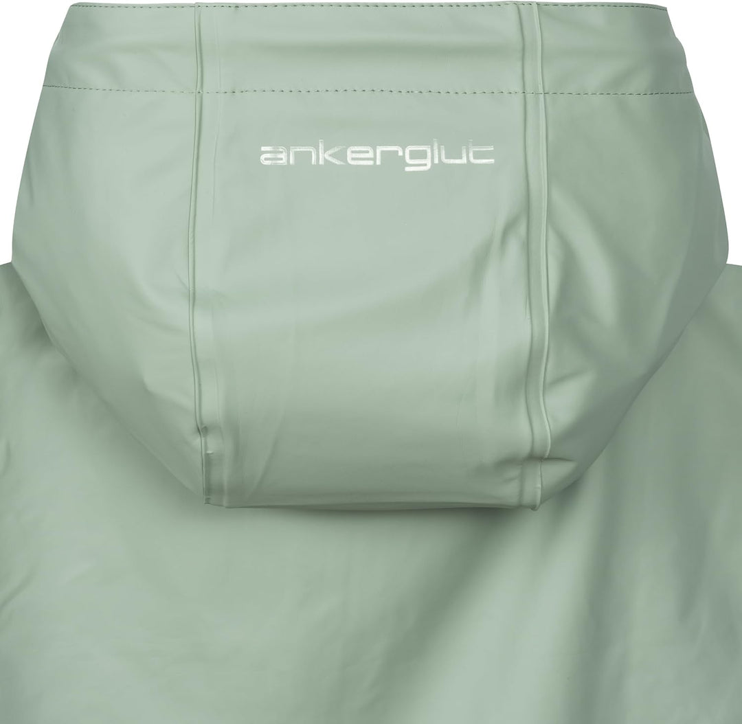Ankerglut Damen Damen Friesennerz Regenmantel Regenjacke mit Kapuze Gefüttert Wasserdicht Wetterfest