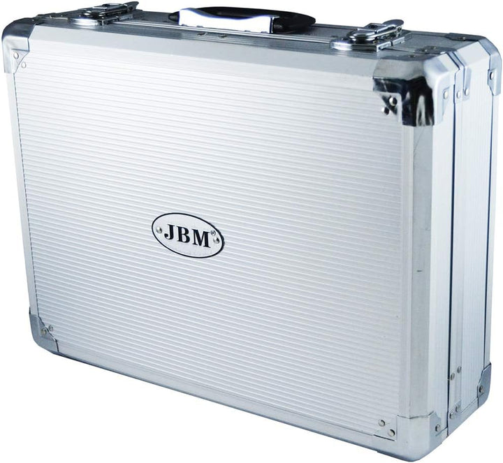 CAJA DE HERRAMIENTAS DE ALUMINIO 108 PIEZAS VASOS 1/2"