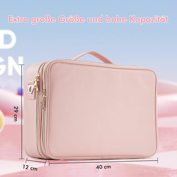 Kosmetiktasche Damen Make up Tasche Gross Make up Koffer Kosmetikkoffer Schminktasche Schminkkoffer