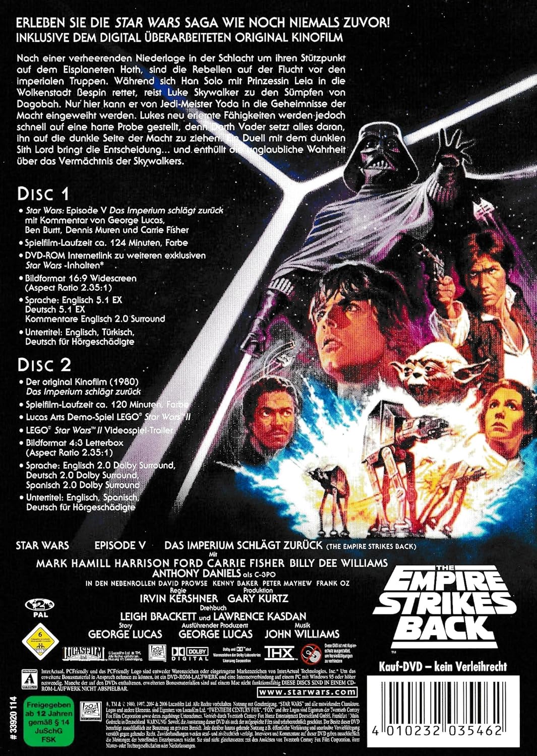 Star Wars: Episode V - Das Imperium schlägt zurück (Original Kinoversion + Special Edition, 2 DVDs)