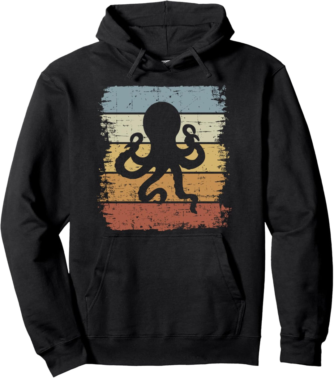 Oktopus Kraken Tentakel Tintenfisch Meer Kreatur Meerestiere Pullover Hoodie