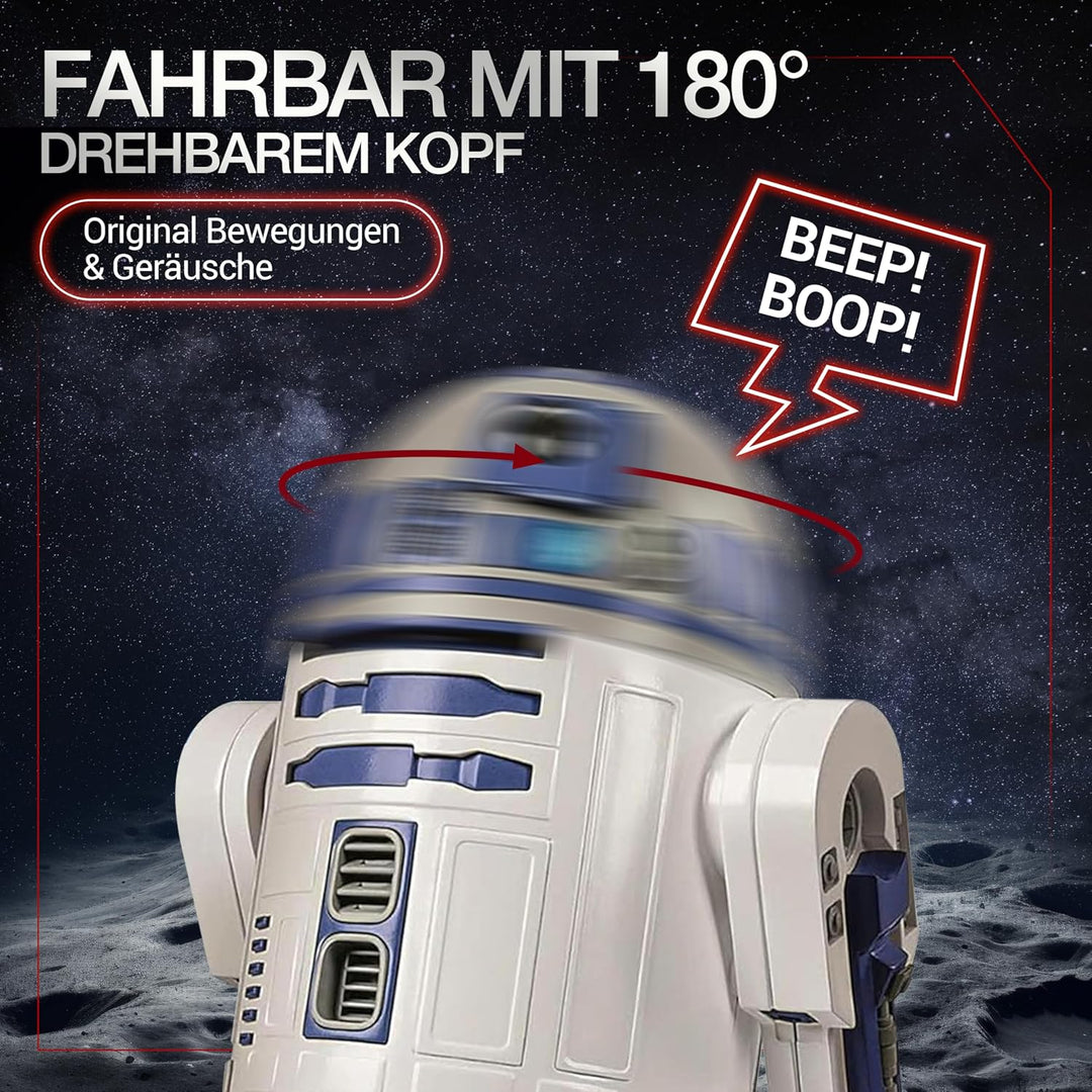 Clementoni Star Wars R2-D2 Roboter - Bausatz mit über 50 Teilen für Kinder ab 8 Jahren - Inkl. App z