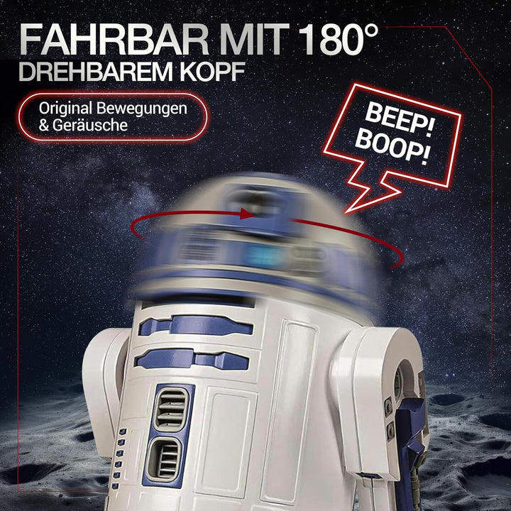 Clementoni Star Wars R2-D2 Roboter - Bausatz mit über 50 Teilen für Kinder ab 8 Jahren - Inkl. App z