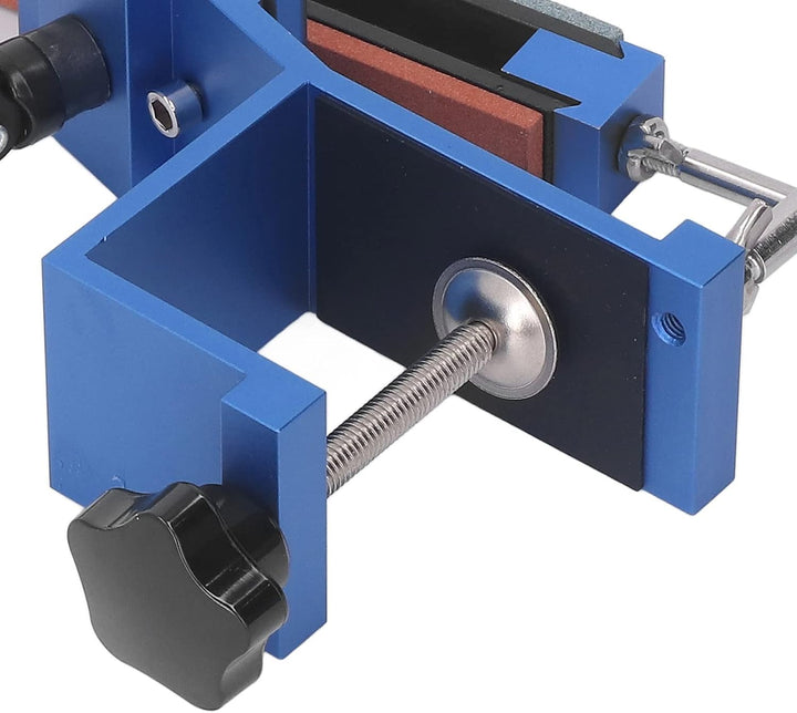 Professionelles Messerschärfer Kit mit festem 15° Winkel, 6 Premium Wetzsteine aus Aluminium-Legieru
