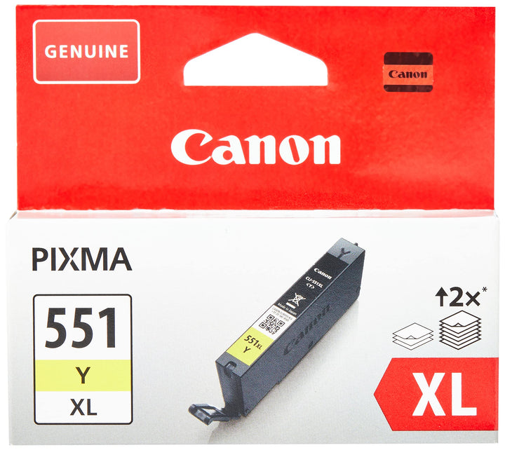 Canon Originaltinte CL-551 Y XL, Grösse XL, Gelb, Recyclebare Verpackung Gelb XL Recyclebare Verpack