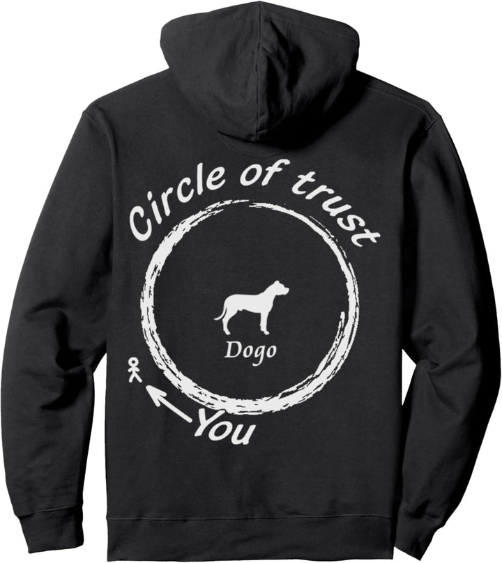 Dogo Argentino-Hund | Dogo Argentino Circle of Trust Pullover Hoodie