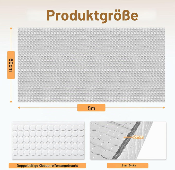 Isolierfolie Dämmfolie reflektierende Dämmfolie Aluminiumfolie Isolierfolie Fenster Wärmeschutz Luft